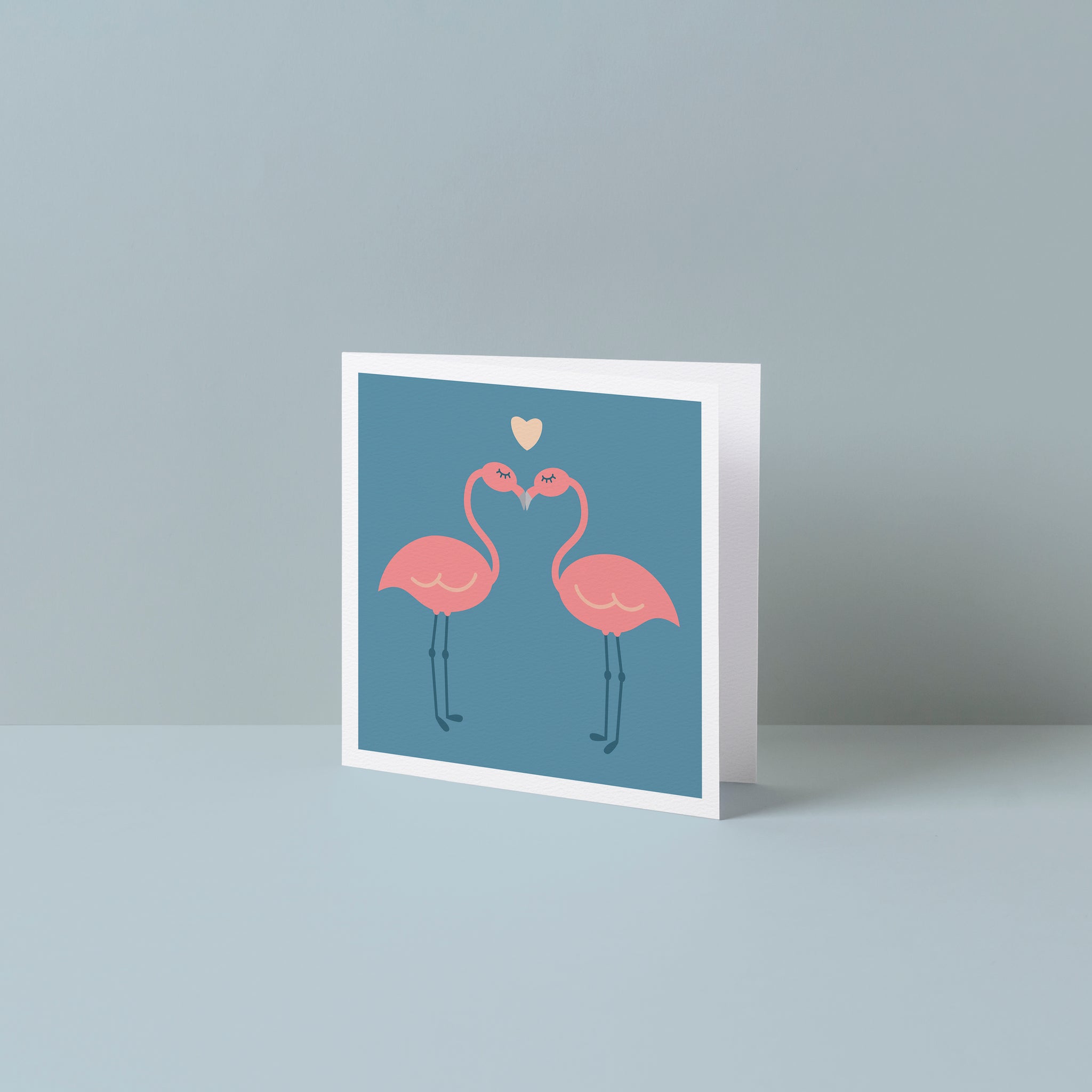 Kaart flamingo liefde
